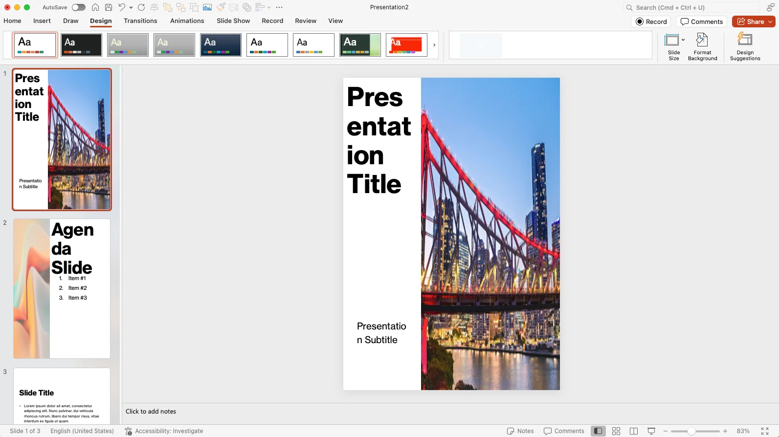 PowerPoint slide after Scale Up: the title is so large it breaks mid-word