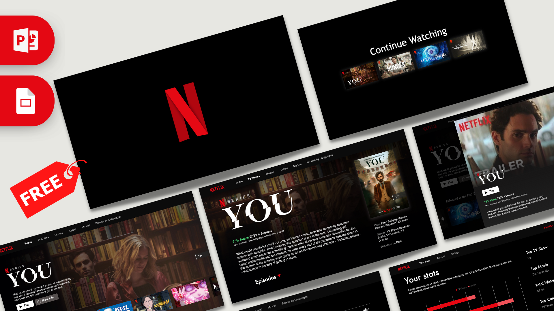 Powerpoint Animation Background Free Animated Netflix PowerPoint Template - Prezentr