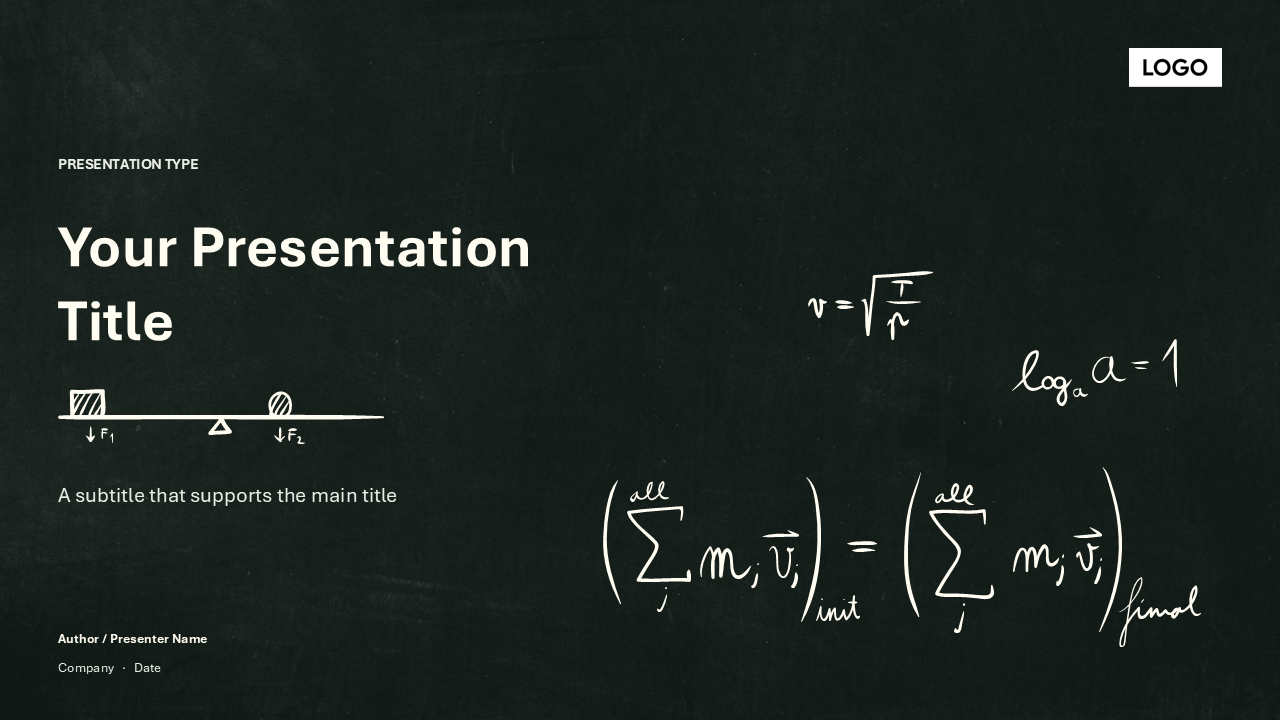 Free Chalkboard Classroom PowerPoint Template [Content Included]