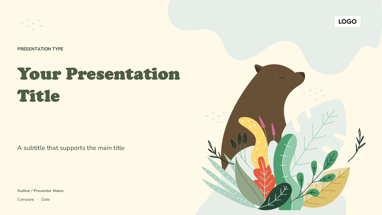 Free Picture-Book Nature PowerPoint Template [Content Included]