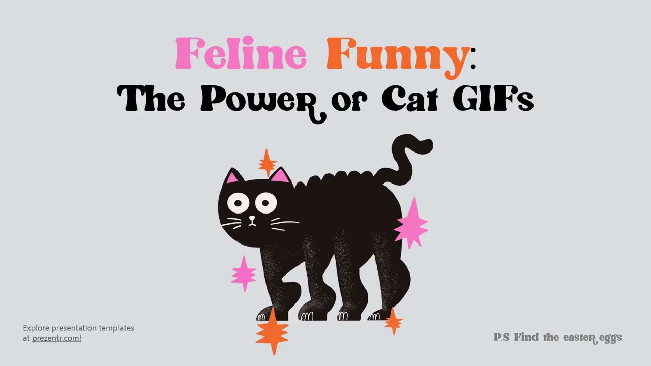 Powerpoint Cat Slide Cat GIF Meme PowerPoint Template Preview Video | Prezentr