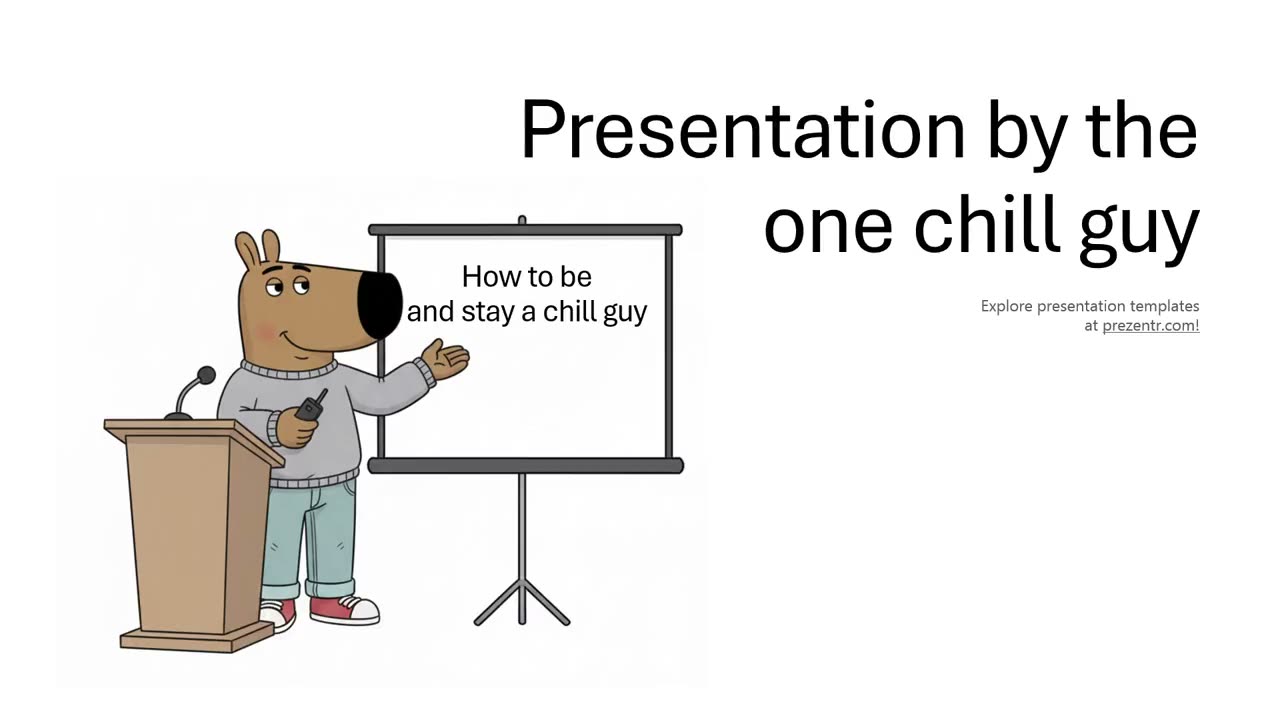 Meme Powerpoint Chill Guy Meme PowerPoint Template Preview Video | Prezentr